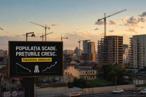 Paradoxul pieței imobiliare: populația scade, prețurile cresc